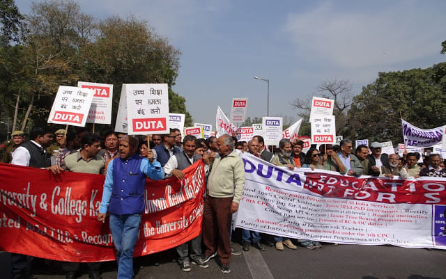 File image of DUTA walking in protest | DUTA Press release