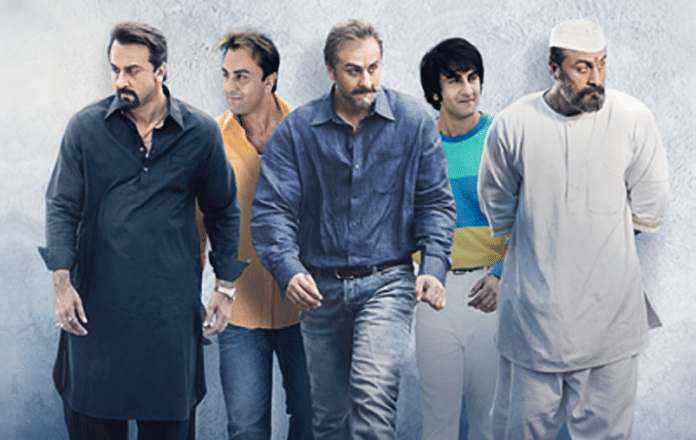 A poster for the film 'Sanju'