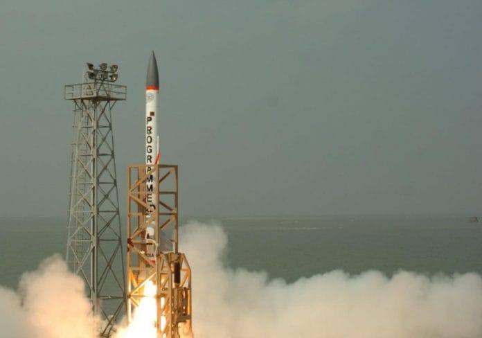 Representational image of a missile launch conducted by the DRDO in 2007 | Wikimedia Commons