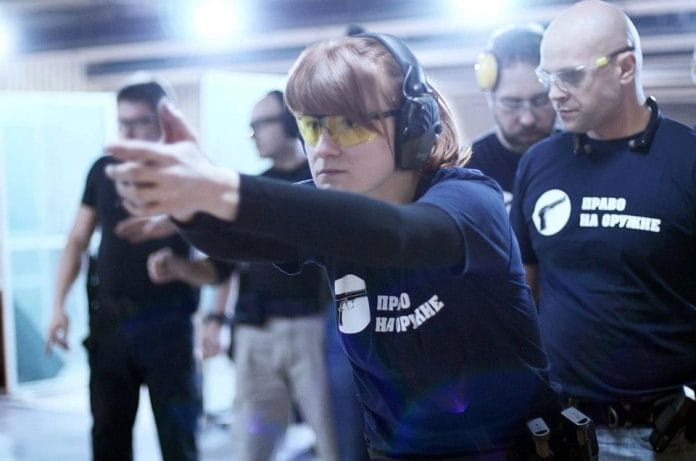 Maria Butina at a training session | Facebook