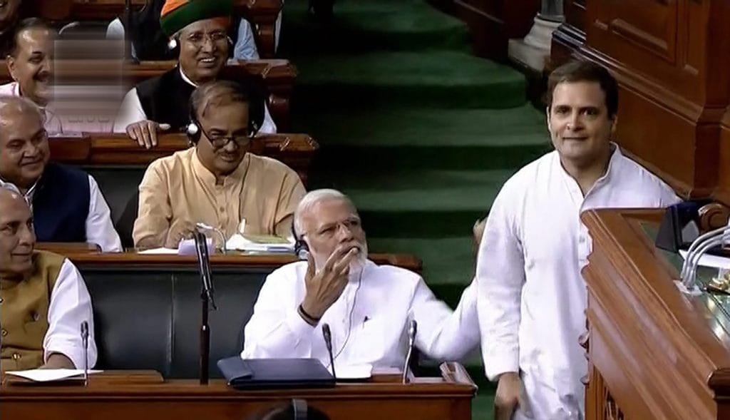 Rahul Gandhi and Naredra Modi