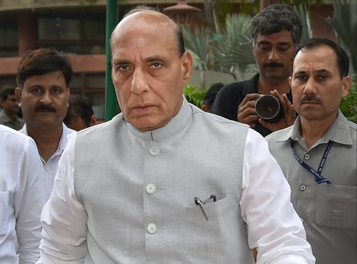 Home minister Rajnath Singh in New Delhi | PTI