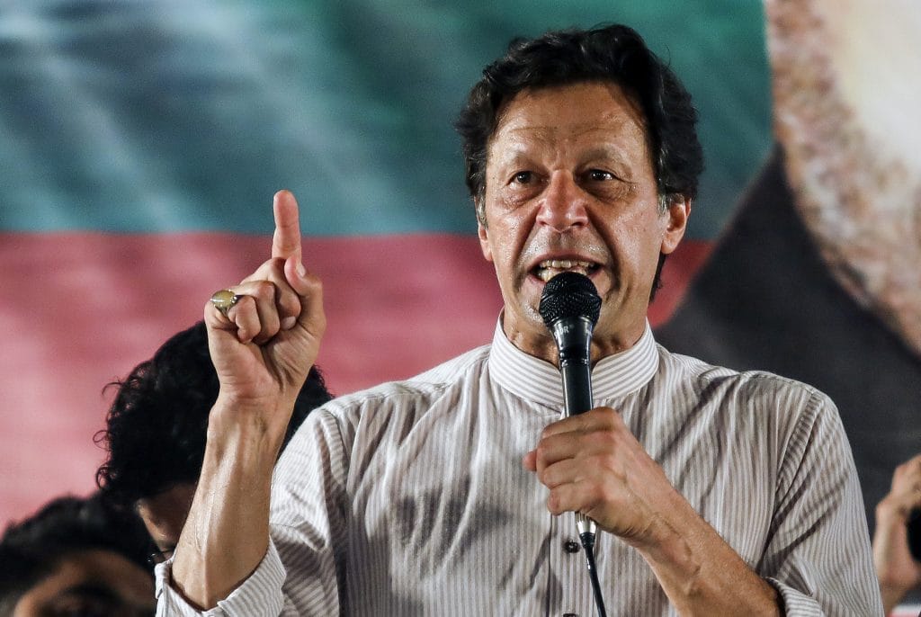 Imran Khan, chairman of Pakistan Tehreek-e-Insaf, in Lahore | Asad Zaidi/Bloomberg