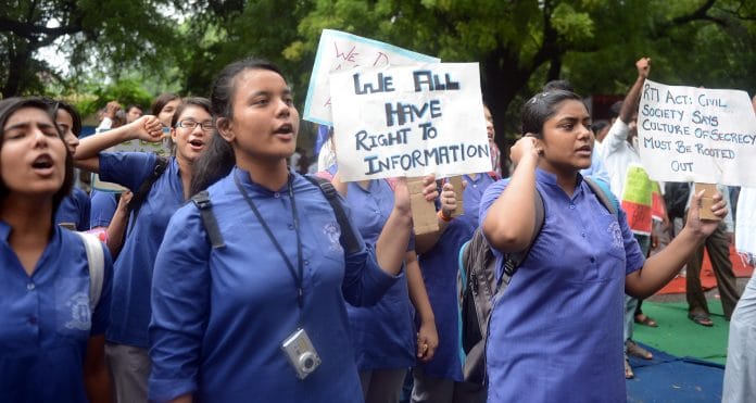 Protests against RTI