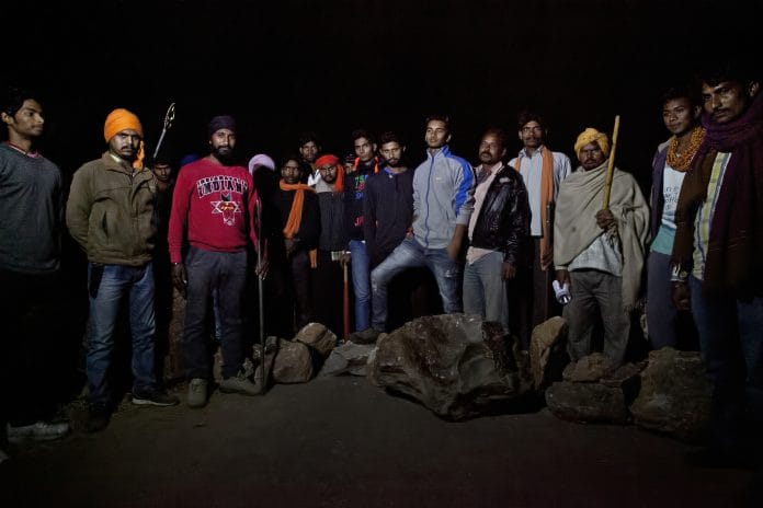 Members of a cow vigilante group in Ramgarh, Rajasthan | Allison Joyce/Getty Images