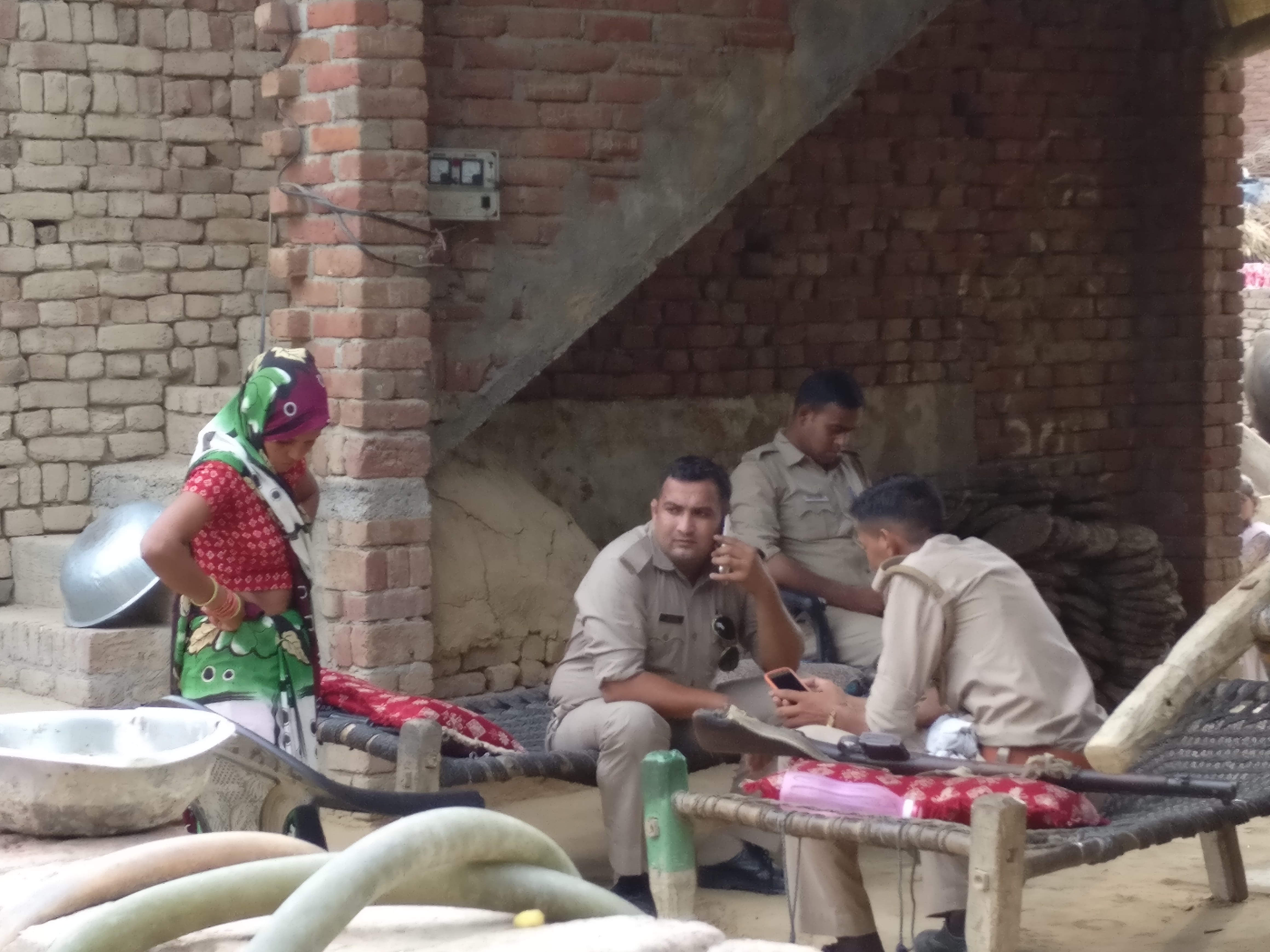 Police protection at Shri Krishna's house in Sonda village | ThePrint.in