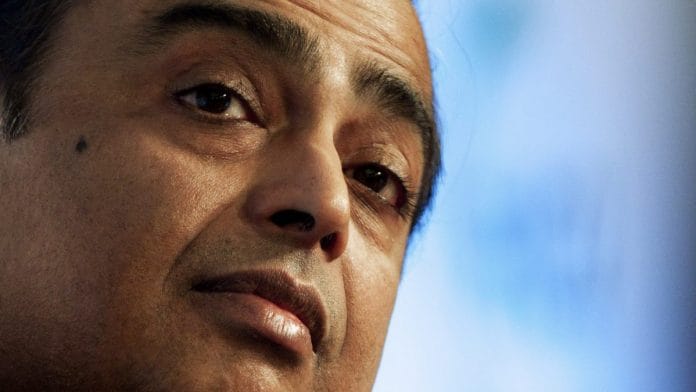Mukesh Ambani, chairman and managing director of Reliance Industries Ltd.