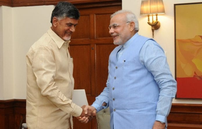 Chandrababu Naidu, Narendra Modii
