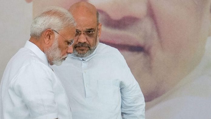 Prime Minister Narendra Modi with BJP President Amit Shah | Atul Yadav/PTI
