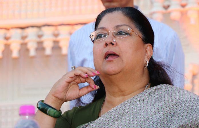 Rajasthan Chief Minister Vasundhara Raje | Vishal Bhatnagar/NurPhoto via Getty Images