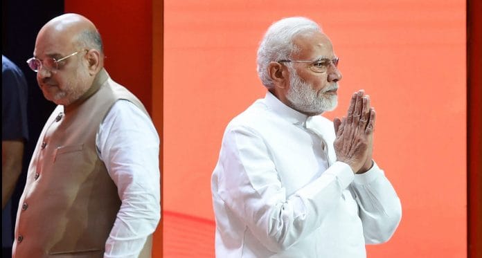 Prime Minister Narendra Modi and BJP President Amit Shah during BJP National Executive Meeting | PTI