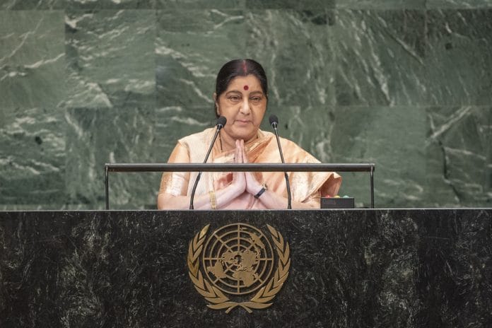 File image of Sushma Swaraj | Syed Akbaruddin/Twitter