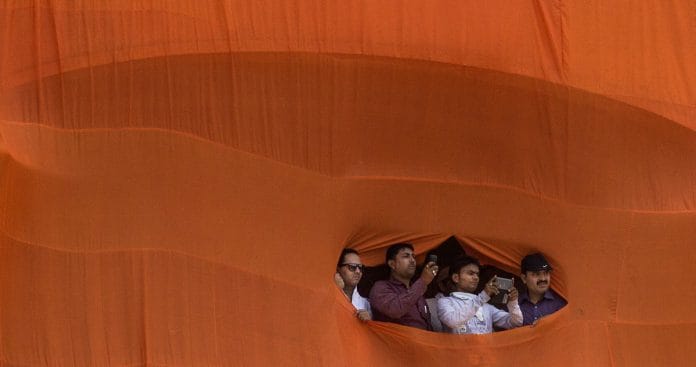 BJP supporters in Varanasi | Kevin Frayer/Getty Images