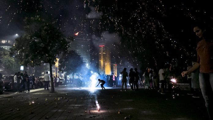 Fireworks being burst during Diwali | Allison Joyce/Getty Images