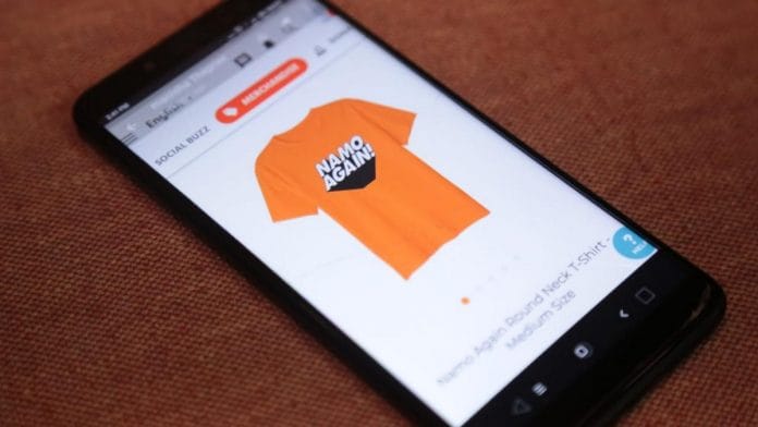 T-shirt on sale on the NaMo App | Manisha Mondal/ThePrint