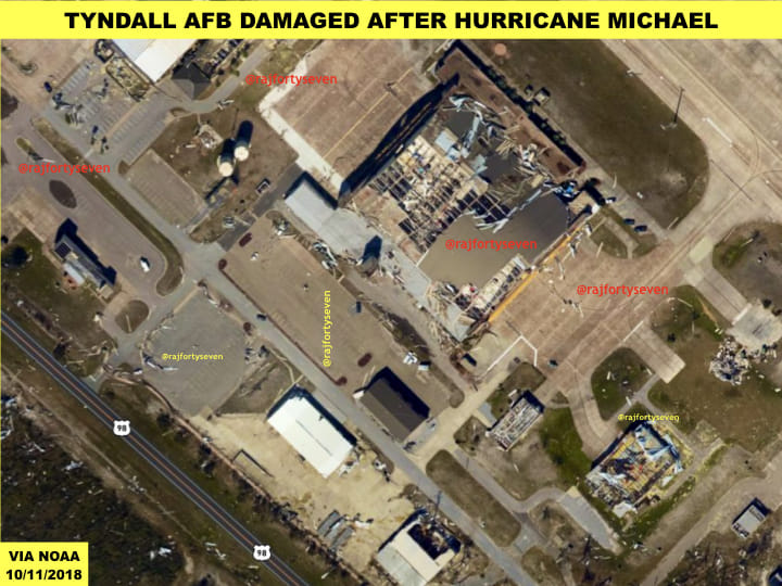 Hurricane Michael hit the base at a speed of approximately 250 km/h | Col. Vinayak Bhat (retd) /ThePrint.in