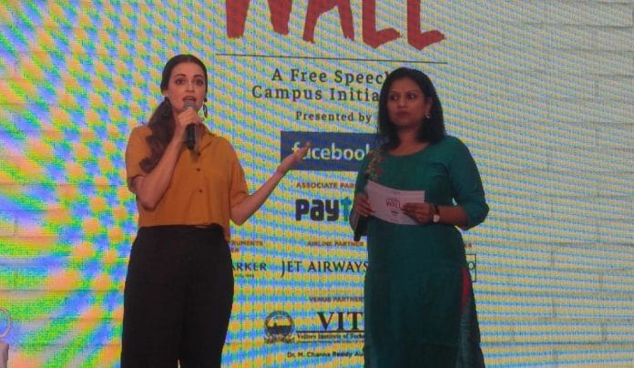 Dia Mirza at Democracy Wall | ThePrint.in