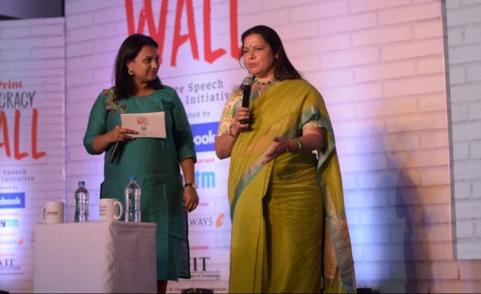 Meenakshi Lekhi at Democracy Wall | ThePrint.in