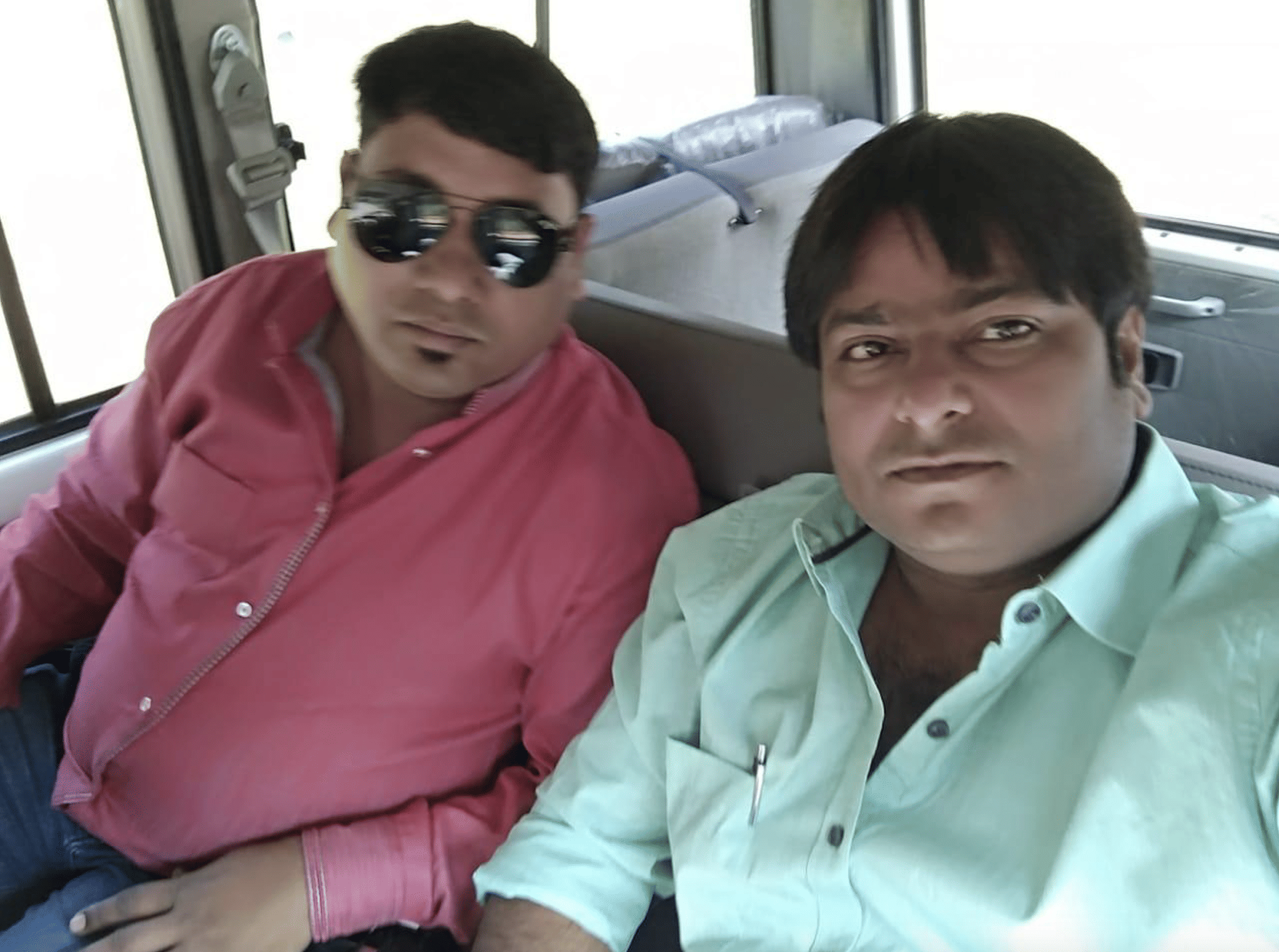 Achyut Sahu (L) with Mormukut Sharma in Dantewada | By special arrangement