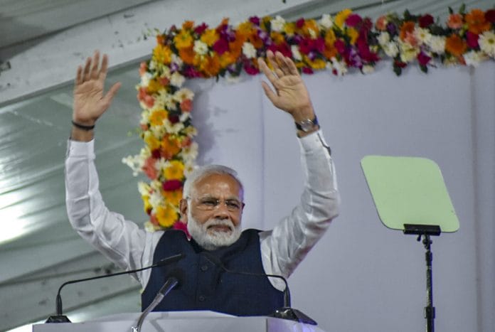 File photo of Prime Minister Narendra Modi at Ramnagar in Varanasi | PTI