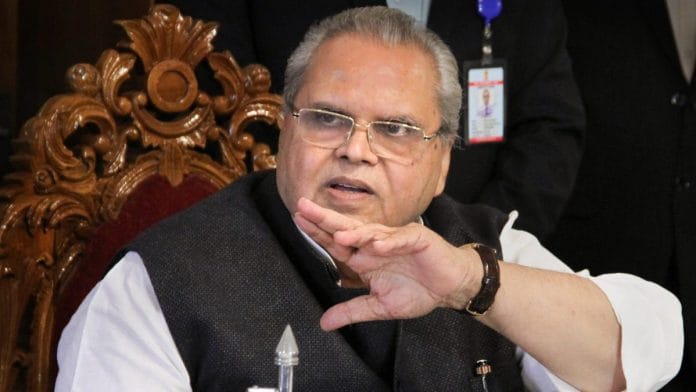 Jammu & Kashmir Governor Satya Pal Malik | PTI