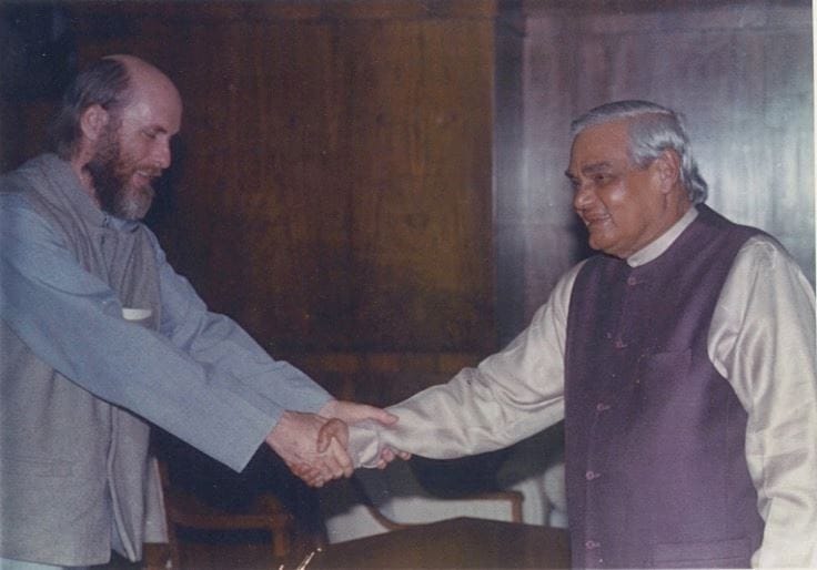 David Frawley with Atal Bihari Vajpayee, 2000 | drdavidfrawley/Facebook