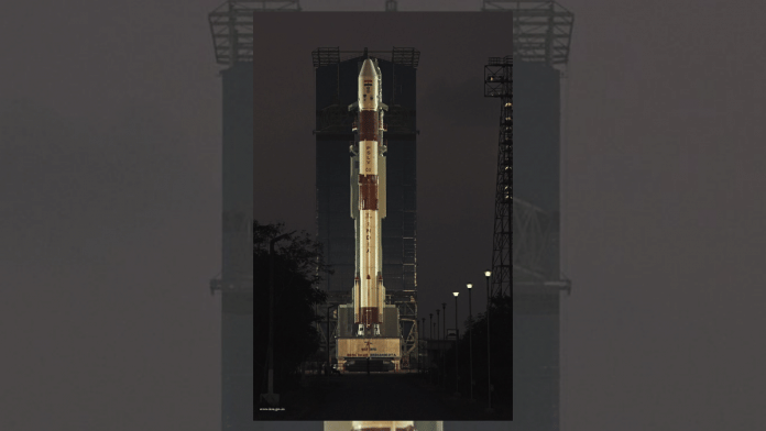 The PSLV C43 before its launch | @isro/Twitter