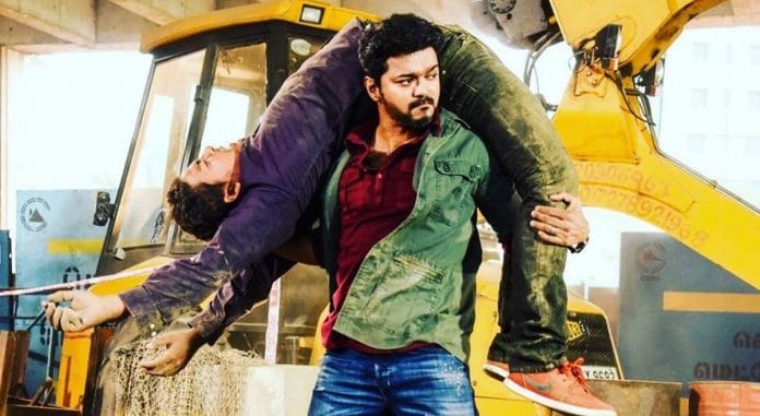 Actor Vijay in Sarkar | Facebook/sarkarthalapathy62