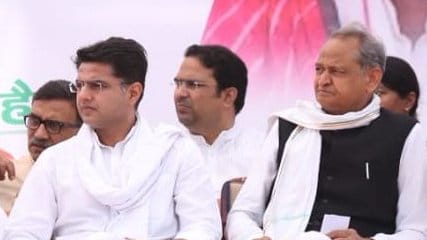 Ashok Gehlot with Sachin Pilot