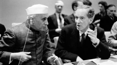 Jawaharlal Nehru at the UN headquarters | UN Photo/Albert Fox