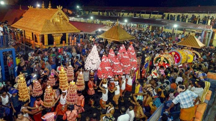 File photo of Sabarimala temple | PTI