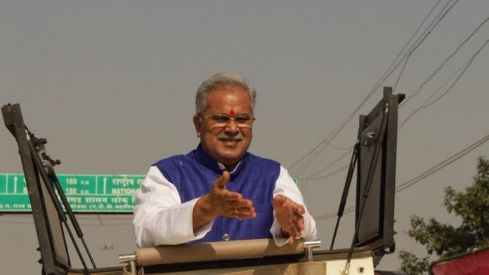 File photo of Chhattisgarh CM Bhupesh Baghel | @bhupeshbaghel/Twitter