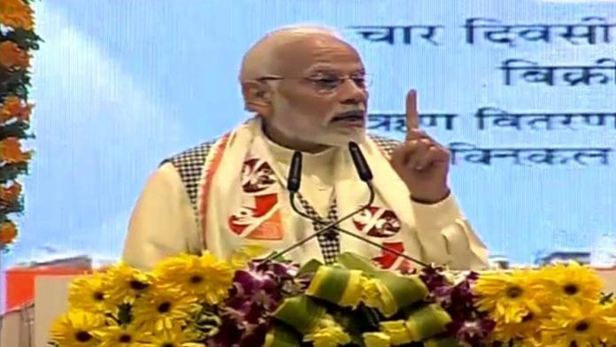 Prime Minister Narendra Modi in Varanasi | @BJP4India/Twitter