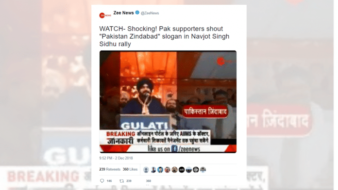 Screenshot of the post | Twitter