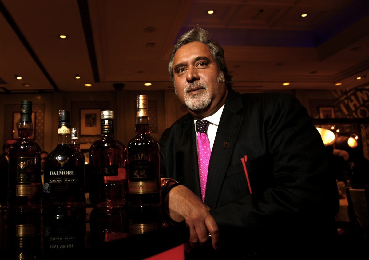 File photo of Vijay Mallya at the launch of one of his companies Whiskey in the Maurya Sheraton Hotel | Namas Bhojani