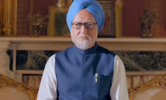 Anupam Kher as Manmohan Singh in The Accidental Prime Minister | YouTube screengrab
