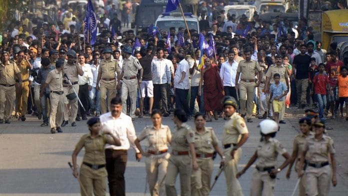 File photo of Bhima Koregaon protests in Pun