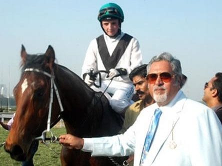 Vijay Mallya in his stud farm | YouTube