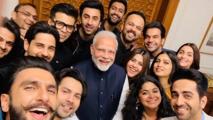 PM Narendra Modi with Bollywood stars