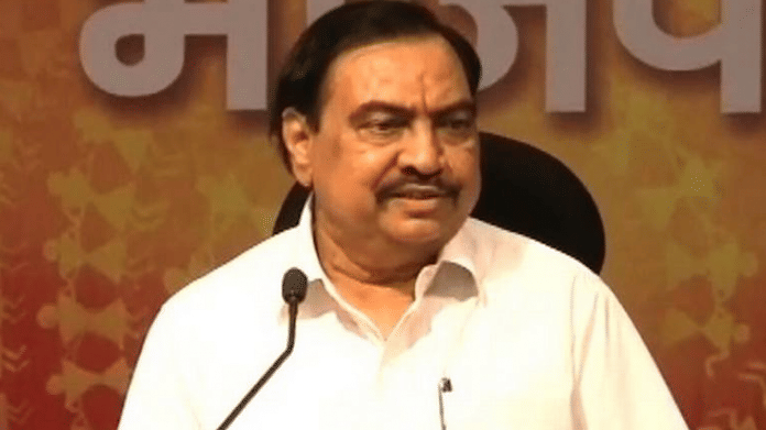 File image of Eknath Khadse | Twitter