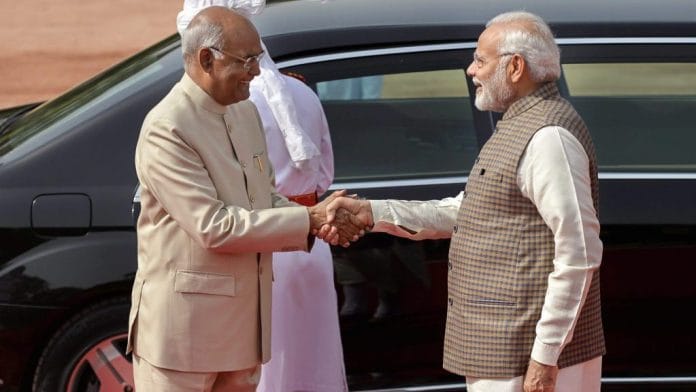 President Ramnath Kovind with Prime Minister Narendra Modi | PTI