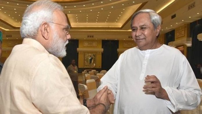 Odisha CM Naveen Patnaik with PM Modi