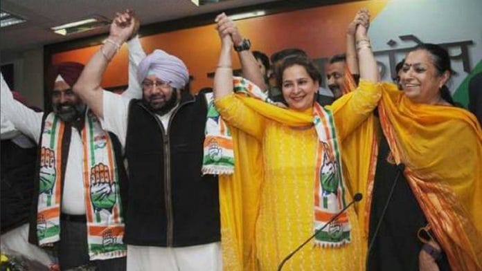 Punjab CM Capt. Amarinder Singh with Navjot Kaur Sidhu | @capt_amarinder/Twitter