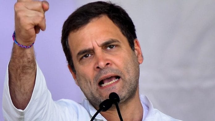 Congress president Rahul Gandhi at the Kisan rally in Jaipur | PTI