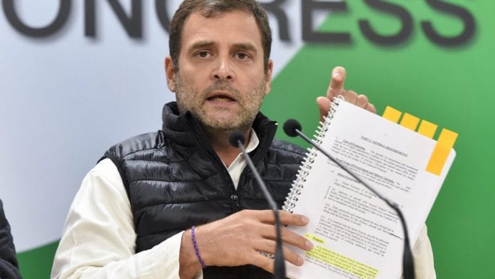 Congress president Rahul Gandhi at AICC headquarters in New Delhi | PTI