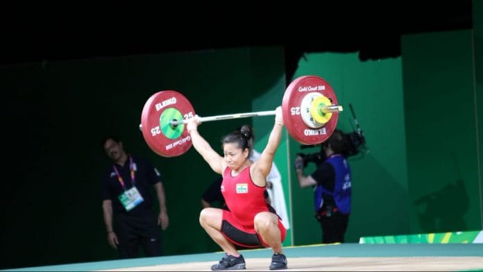 File photo of K. Sanjita Chanu | @PMOIndia/Twitter