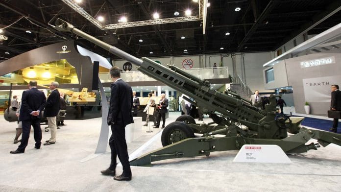 An M777 155mm lightweight field howitzer