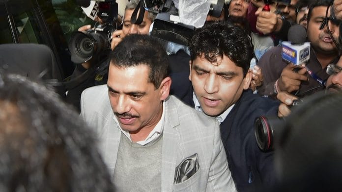 File image of Robert Vadra arriving to appear before ED | Arun Sharma/PTI