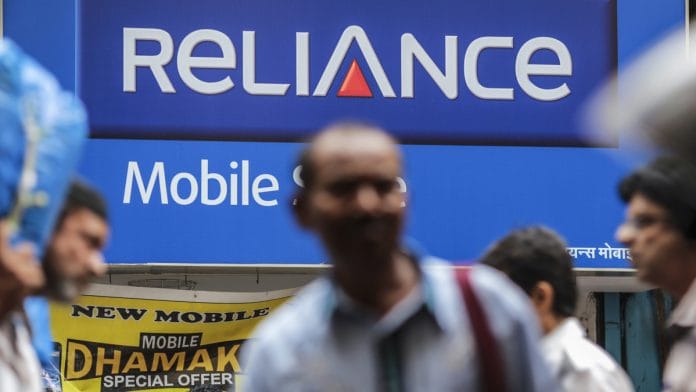 Outside a Reliance Communications Ltd. Mobile Store in Mumbai | Dhiraj Singh/Bloomberg