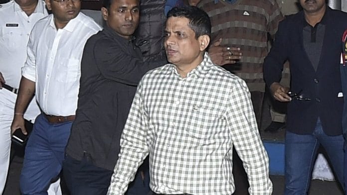 File photo of Rajeev Kumar outside his residence | Swapan Mahapatra/PTI